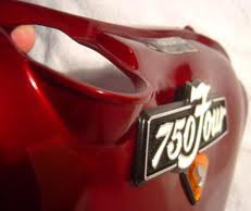 Honda 750 red side cover